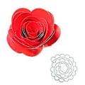 Miniatyrbilde 3 av 5: Metallstans for blomster - Sjablong for DIY-hobby, utklippsbok, album, kort, mal, preging, dekorasjon