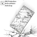 Miniatyrbillede 2 af 5: Hvid Marmor Huawei P Smart 2021 Cover