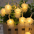 Miniatyrbillede 1 af 5: Juletræspynt med lyskæder - Julelys med kogler