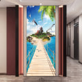 Miniatyrbilde 1 av 5: (38,5*200cm*2stk) 3D-effekt plakat dørklistremerke 36