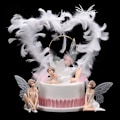 Miniatyrbilde 3 av 5: Tinkerbell-figur for hjemmekontor, kake, bil, bordpynt, 3 stk.