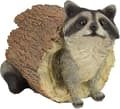 Raccoon trädgårdsdekoration djurstaty, polyresin, fullfärgspalett