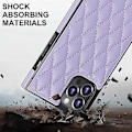 Miniatyrbild 3 av 5: iPhone 14-fodral med kedja i PU-läder Datura Diamond Lattice (Lila)