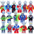 16-delars Ultraman mini byggklossfigur leksaksset för barn