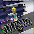 Miniatyrbillede 4 af 5: K-Snake Trådløst Tastatur Tastatur+Mus (Hvid Blå)