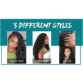 Miniatyrbilde 3 av 4: Twist Hair, 22 tråder 14 tommer Heklefletter Meches For Fletter