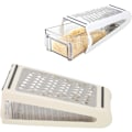 Miniatyrbilde 1 av 5: Profesjonell boksrive, rustfritt stål med 2 sider, best for parmesan