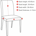 Miniatyrbilde 2 av 4: Stretch stoltrekk sett med 2, Universal spisebord stoltrekk, R
