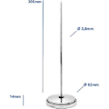 Miniatyrbilde 4 av 4: Termometer for Vedfyrt Ovn / Pizzaovn / Steinovns / 400 C / 30 Cmanalog, Bimetalisk.