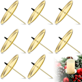 Pikkukuva 1 / 5: 8 kpl 6 cm/ 2,4 tuuman metallilevykynttilänjalat Adventtiseppele