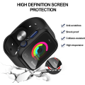 Pikkukuva 2 / 5: (Keltainen) Kotelo yhteensopiva Apple Watch 44MM:n kanssa, 2 in 1 suojakotelo PC-kovetteella ja HD-karkaistu lasi