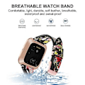 Miniatyrbillede 4 af 5: Rem til Fitbit Versa 2 - Fitbit Versa 2 (Sort Pink Blomst)