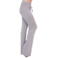 Miniatyrbillede 1 af 2: Dame Casual Flare Bukser Yoga Sweatpants Behagelige Sports Atletiske Lounge Bukser (S Lysegrå)
