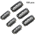 Miniatyrbillede 1 af 5: 100 stk. parykclips U-formede metalclips rustfrit stål parykclips