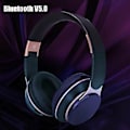 Pikkukuva 1 / 5: Langattomat Bluetooth 5.0 -kuulokkeet, korvan yli, stereo, superbassokuulokkeet, mikrofoni (musta)