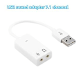 Pikkukuva 1 / 5: USB 2.0 - 3,5 mm:n mikrofonikuulokeliitäntä Stereo Kuulokemikrofoni 3D-äänikortti Audio-sovitin ( )