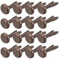 Miniatyrbilde 1 av 4: 200 stk. Papirklips Messingbelagte Splittpinner Runde Metall Splittpinner med Oppbevaringsboks for Håndverk DIY (Messing)