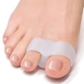 Miniatyrbillede 1 af 5: Pakke med 12 Hallux Valgus Korrekturer, Tåseparatorer med 2 Sløjfer, Stor Tåafstandsholder Velegnet til Hallux Valgus og Overlappende Tå (hvid) ( )