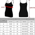 Miniatyrbilde 3 av 5: 5 stk Basic Camisole Justerbar Camisole Spaghettistropp Tanktopp for Kvinner og Jenter (stor
