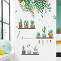 Miniatyrbilde 1 av 5: Friske grønne planter sukkulenter blader potteplanter soverom por