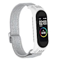Miniatyrbilde 4 av 5: For Xiaomi Mi Band 3 / 4 / 5 Twill 8-formet spenne armbånd (Seashell hvit)