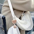 Miniatyrbilde 4 av 5: Stilig Bjørnehatt Klips Praktisk Kaninhatt Klips Reisetilbehør Praktisk Blomsterhatt Holder Passer for Hatt og Veske (beige bjørn)
