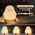 Miniatyrbild 2 av 5: 7 Färger Päron Söt LED Nattlampa Bordslampa USB Uppladdningsbar för Sovrum( )