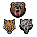 Miniatyrbillede 4 af 5: Den forfærdelige Bengal Tiger Stripe broderede patch strygejern på sy
