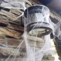 Pikkukuva 3 / 5: 1 sarja Halloween-aiheisia pelottavia hämähäkinseittikoristeita, luovia pelottavia S