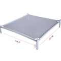Miniatyrbillede 2 af 4: Hvid 70 * 70 * 15 cm sweatertørrer med stof foldbare ben