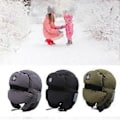 Miniatyrbillede 2 af 5: Herre Trapper Hat Alsidig Dun Hat Bomber Hat Vinter Udendørs Kostume Tilbehør Bomber Hat Dun Hat Trapper Hat Sort (Sort)