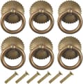Miniatyrbilde 1 av 5: (Antikk) 6 stk Vintage Møbelhåndtak, Skuff Ring Pull Håndtak,
