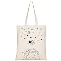Miniatyrbillede 1 af 4: Canvas Tote Bag til Kvinder, Genanvendelige Indkøbsposer, Søde Tote Bags