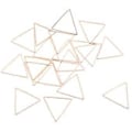 Pikkukuva 3 / 5: 20 kpl Geometrisia Riippuvia Korvanappikorvakoruja Riipus DIY (Kultainen Kolmio 24mm)