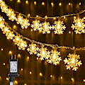 Pikkukuva 1 / 5: Jouluvalot, Lumilevyvalot 100 LED 33FT Valosarja