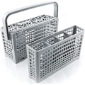 Miniatyrbild 1 av 5: Bestickkorg för diskmaskin [23 x 8,5 & 4,5 x 13,5 cm]. Bestickkorg med innovativ 2-i-1-lösning