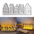 Miniatyrbillede 2 af 5: Studie Silikone Hus Indsats Tilbehør Forme Silikone Hus Forme Til DIY Håndværk Og Juleborddekorationer