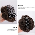 Miniatyrbillede 2 af 5: Messy Bun Hårstykke Hårstykke til kvinder Bølget krøllet Scrunchies