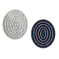 Miniatyrbillede 3 af 5: Metal Skæreforme med Trækorn Oval Ramme Stencil DIY Scrapbooking Prægning Form