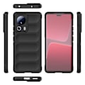 Miniatyrbillede 3 af 5: TPU + Flannel Telefonhus til Xiaomi 13 Lite (Sort)