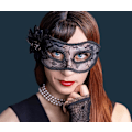 Miniatyrbild 5 av 5: Lady of Luck Metallmask Vacker Bekväm Delikat Passform Ansikte Varg Kvinna Mask för Fest Karneval Ev