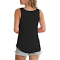 Miniatyrbilde 4 av 5: Tanktopp for kvinner, ermeløs, kryss-over, avslappet, basic, XL