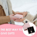 Miniatyrbild 5 av 5: 2PC kartong smyckeskrin, kartong smyckesförpackningslåda, liten presentask för armband, ringar, ör