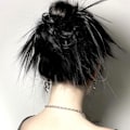 Miniatyrbillede 2 af 4: Messy Bun, 2-pak Sort Pink Satin Silke Hårbånd Hestehaleholder