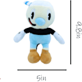 Pikkukuva 3 / 5: 9,8 tuuman Cuphead ja Mugman -pehmolelut, seikkailun Mecup ja Brocup Sof