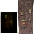 Miniatyrbillede 5 af 5: Miniaturelysende fe-døre og -vinduer, fe-vinduer og -dør