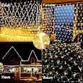Miniatyrbild 4 av 5: Jul Vattenfallsljus LED Juldekorationer med Fjärrkontroll för Gård