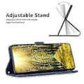 Miniatyrbilde 3 av 5: BINFEN COLOR BF05 For Infinix Note 40 Etui Stativ Lommebok PU Lær Geometrisk Telefondeksel (Stil C)