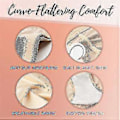 Miniatyrbillede 2 af 5: Cross Compression Abs Shaping Bukser Kvinder Ming Body Shaper Tummy Control Z (3XL Lyseblå)