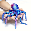 Miniatyrbild 1 av 4: 10,5 tum 3D-tryckt Bläckfisk Djurleksak Bitbar Bläckfisk Gadgets 3D-tryckta Gåvor Kreativa Dekorationer Bitbar Bläckfisk Leksaker Heminredning